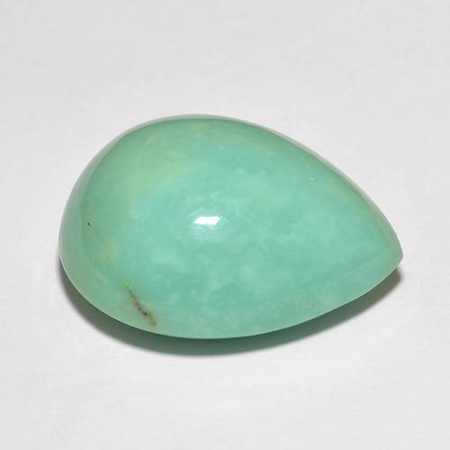 Turquoise Bleu vert naturelle En forme de poire, 15.29 ct, Opaque