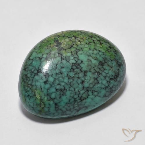 8.63ct Naturel Pomme verte Turquoise, Fantaisie, Opaque