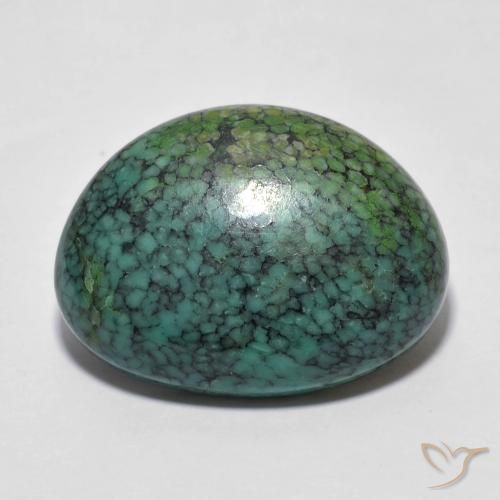 Turquoise Pomme verte naturelle Fantaisie, 8.63 ct, Opaque