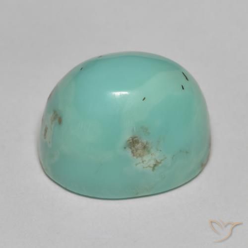 Turquoise Vert bleu clair naturelle Coupe ovale, 18.01 ct, Opaque