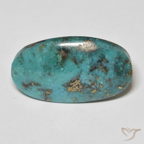 21.59ct Naturel Vert bleuâtre Turquoise, ovale, Opaque