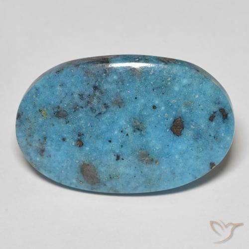 19.46ct Naturel Sarcelle Turquoise, ovale, Opaque