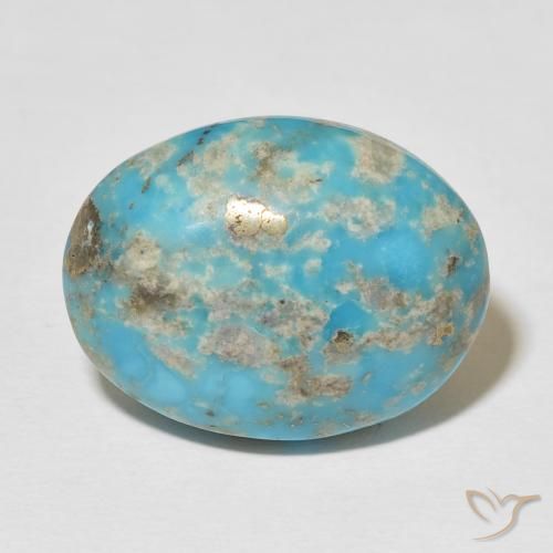 23.17ct Naturel Bleu verdâtre moyen Turquoise, ovale, Opaque