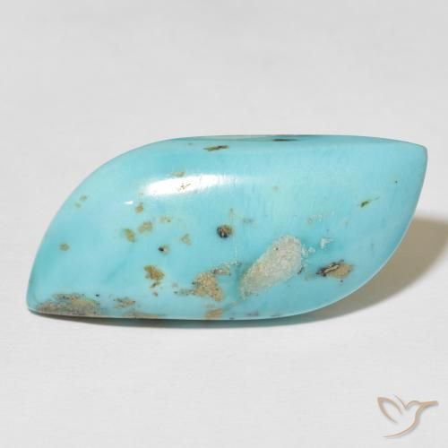 Turquoise Vert bleu vif naturelle Forme fantaisie, 27.11 ct, Opaque
