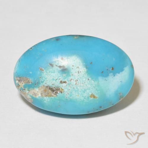 22.46ct Naturel Bleu verdâtre Turquoise, ovale, Opaque