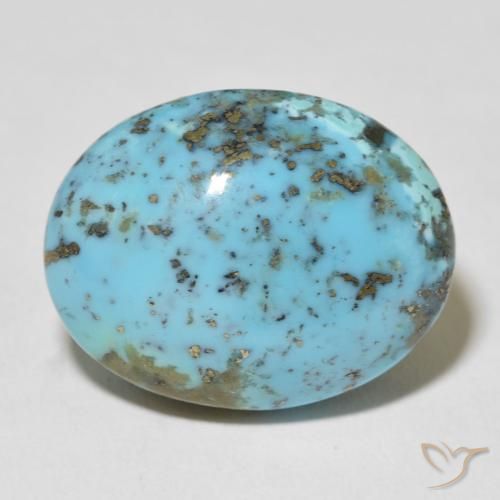 25.73ct Naturel Vert bleu clair Turquoise, ovale, Opaque