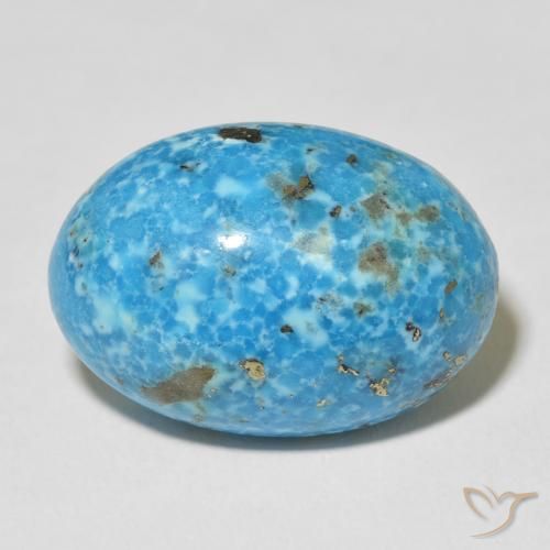 24.33ct Naturel Sarcelle Turquoise, ovale, Opaque