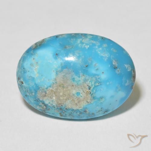 15.69ct Naturel Bleu verdâtre Turquoise, ovale, Opaque