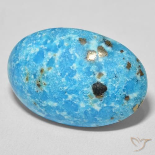 Turquoise Bleu verdâtre naturelle ovale, 29.13 ct, Opaque