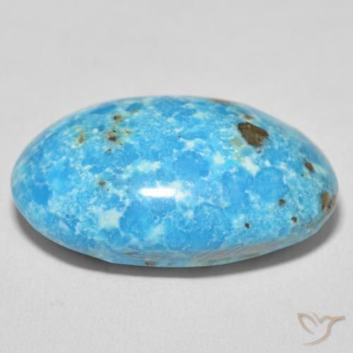 Turquoise Bleu verdâtre naturelle ovale, 29.13 ct, Opaque