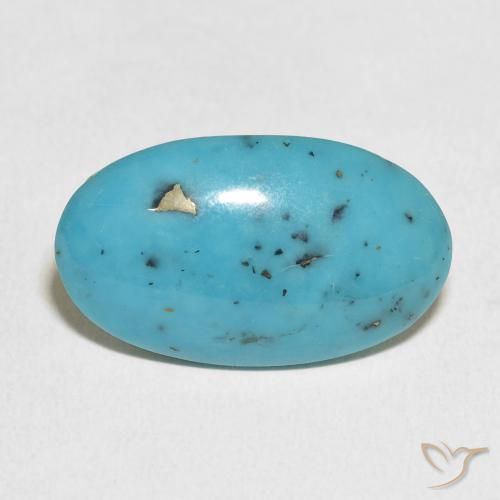 15.16ct Naturel Sarcelle moyen Turquoise, ovale, Opaque