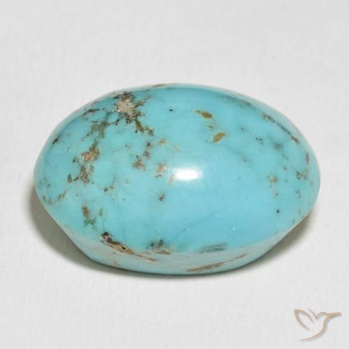 Turquoise Vert bleuâtre naturelle ovale, 59.90 ct, Opaque