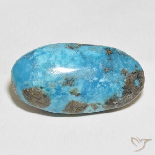 45.91ct Naturel Bleu verdâtre Turquoise, ovale, Opaque