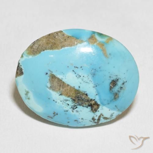 45.84ct Naturel Vert bleu vif Turquoise, ovale, Opaque
