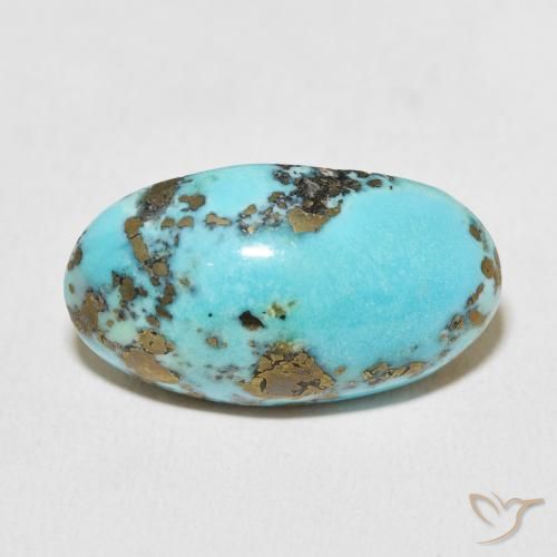 25.11ct Naturel Bleu verdâtre Turquoise, ovale, Opaque