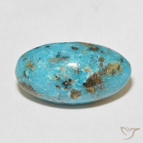 19.16ct Naturel Bleu verdâtre moyen Turquoise, ovale, Opaque