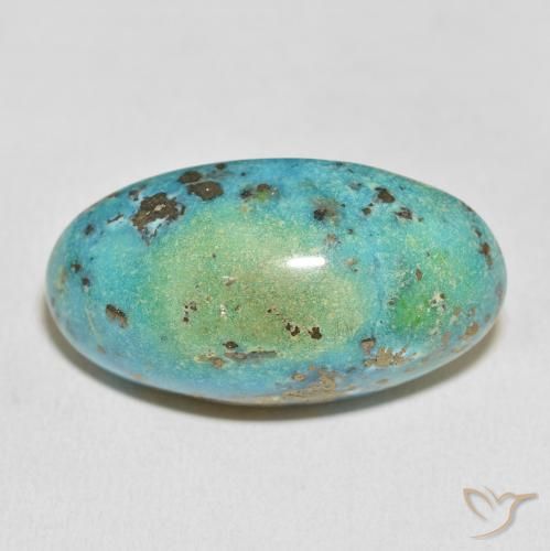 60.47ct Naturel Vert bleuté moyen Turquoise, ovale, Opaque