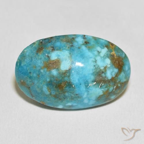 36.21ct Naturel Bleu verdâtre Turquoise, ovale, Opaque