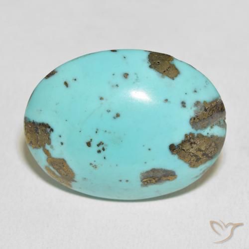 37.13ct Naturel Vert clair bleuâtre Turquoise, ovale, Opaque