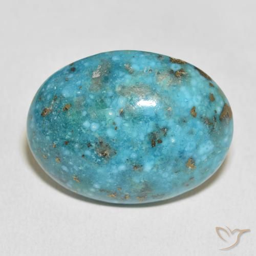 36.79ct Naturel Bleu vert Turquoise, ovale, Opaque