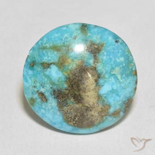 27.22ct Naturel Bleu vert Turquoise, Tour, Opaque