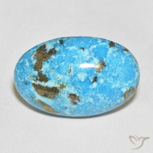 33.26ct Naturel Bleu verdâtre Turquoise, ovale, Opaque