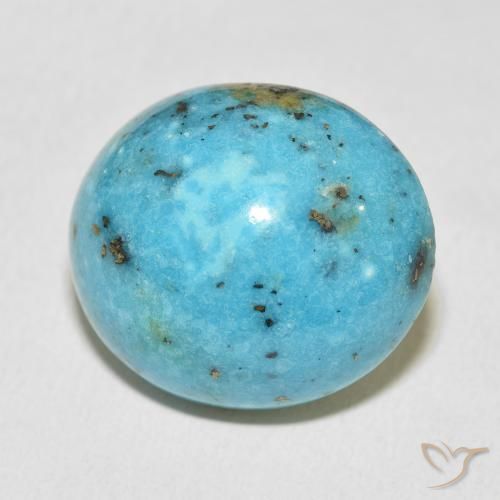 Turquoise Bleu vert naturelle ovale, 36.93 ct, Opaque