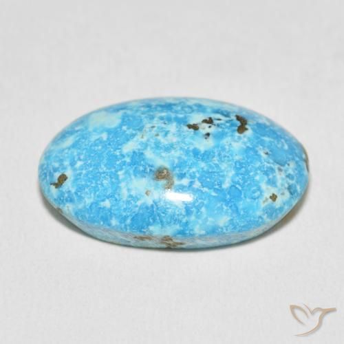 Turquoise Bleu verdâtre naturelle ovale, 27.18 ct, Opaque