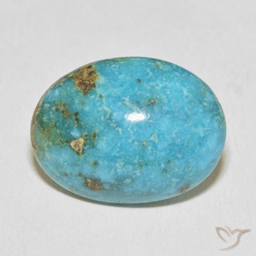 23.95ct Naturel Bleu vert Turquoise, ovale, Opaque