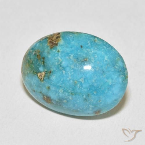 Turquoise Bleu vert naturelle ovale, 23.95 ct, Opaque