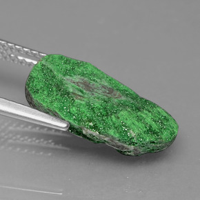 Uvarovite Grenat Drusy Vert foncé naturelle Fantaisie, 5.69 ct, Opaque
