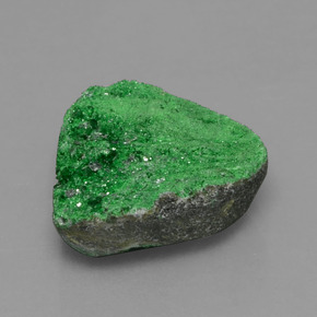 Uvarovite Grenat Drusy Deep Earthy Green naturelle Fantaisie, 9.00 ct, Opaque