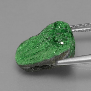 Uvarovite Grenat Drusy Deep Earthy Green naturelle Fantaisie, 9.00 ct, Opaque