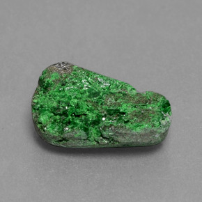 Uvarovite Grenat Drusy Vert foncé naturelle Fantaisie, 4.97 ct, Opaque