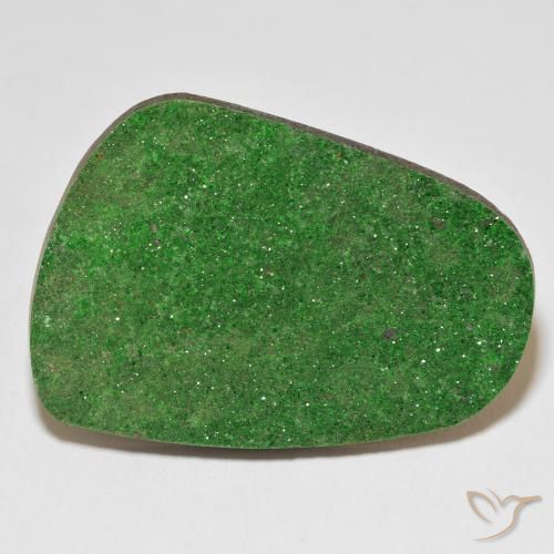 77.73ct Naturel Vert clair Uvarovite Grenat Drusy, Fantaisie, Opaque