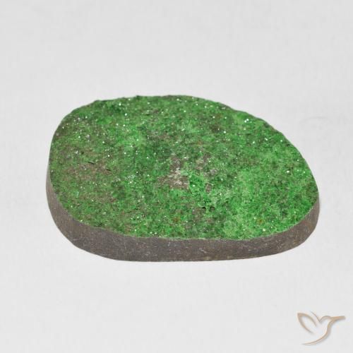 Uvarovite Grenat Drusy Vert clair naturelle Fantaisie, 49.54 ct, Opaque