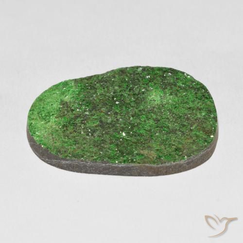 Uvarovite Grenat Drusy Vert moyen naturelle Fantaisie, 47.54 ct, Opaque