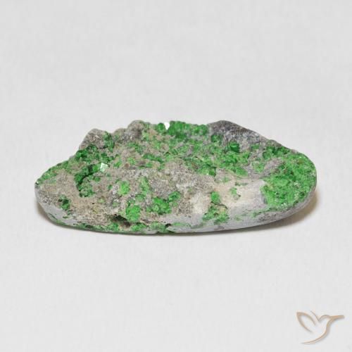 Uvarovite Grenat Drusy Deep Earthy Green naturelle Fantaisie, 18.60 ct, Opaque