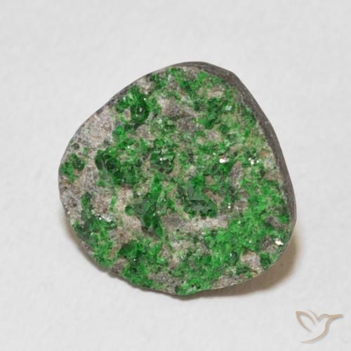 Uvarovite Grenat Drusy Deep Earthy Green naturelle Fantaisie, 9.44 ct, Opaque