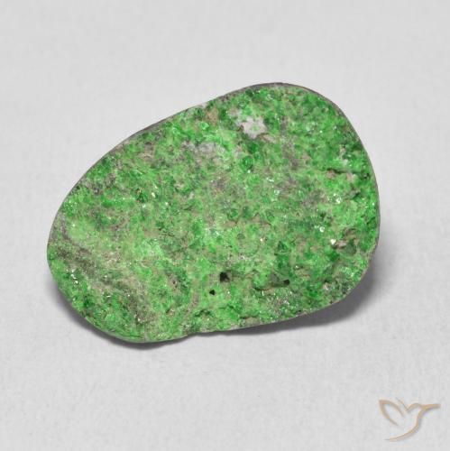 10.99ct Naturel Vert Uvarovite Grenat Drusy, Fantaisie, Opaque