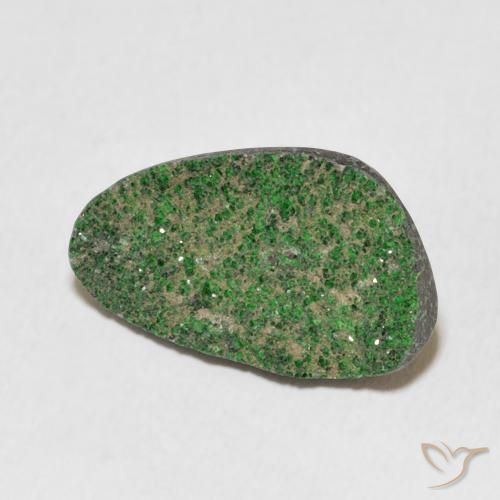 Uvarovite Grenat Drusy Vert pin naturelle Fantaisie, 11.62 ct, Opaque