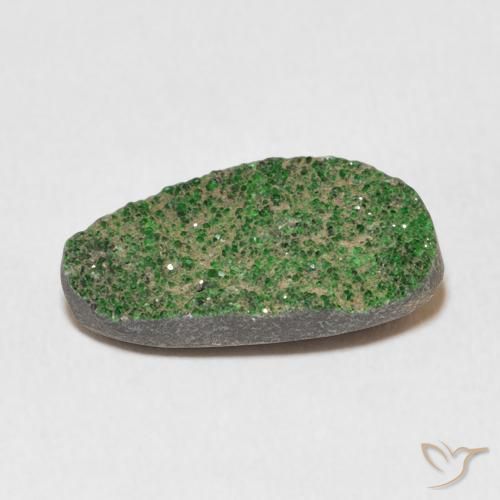 Uvarovite Grenat Drusy Vert pin naturelle Fantaisie, 11.62 ct, Opaque