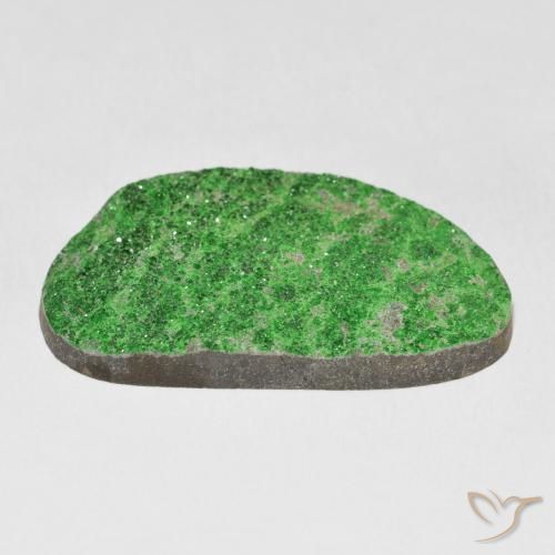 Uvarovite Grenat Drusy Vert citron naturelle Fantaisie, 51.56 ct, Opaque