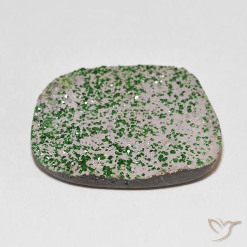 Uvarovite Grenat Drusy Vert sauge léger naturelle Fantaisie, 73.43 ct, Opaque