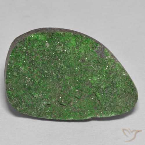 52.11ct Naturel Vert pin Uvarovite Grenat Drusy, Fantaisie, Opaque
