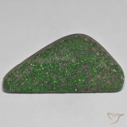 58.67ct Naturel Vert foncé Uvarovite Grenat Drusy, Fantaisie, Opaque
