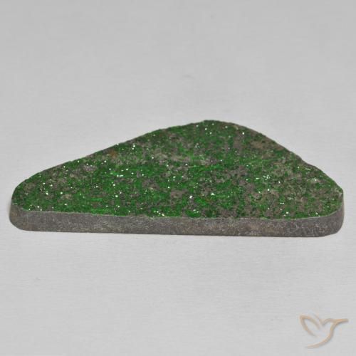 Uvarovite Grenat Drusy Vert foncé naturelle Fantaisie, 58.67 ct, Opaque