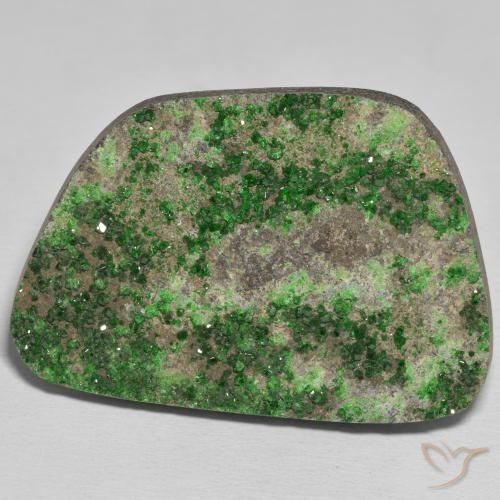 78.55ct Naturel Vert pin Uvarovite Grenat Drusy, Fantaisie, Opaque