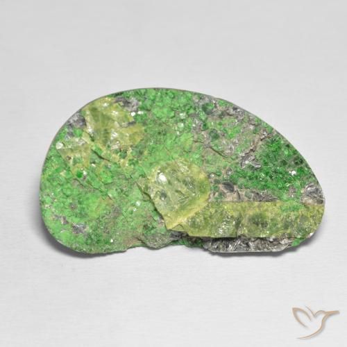 45.70ct Naturel Vert citron Uvarovite Grenat Drusy, Fantaisie, Opaque