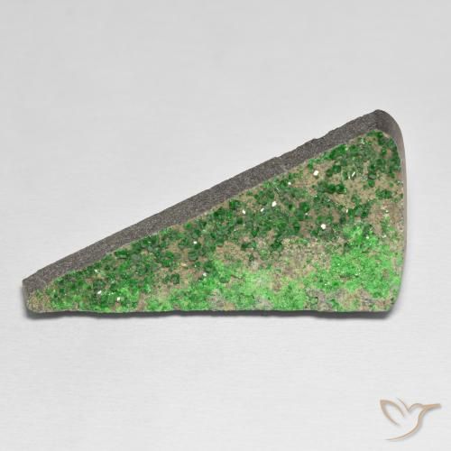 51.09ct Naturel Vert Uvarovite Grenat Drusy, Fantaisie, Opaque